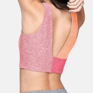Outdoor Voices Pink Colorblock Sports Bra Small